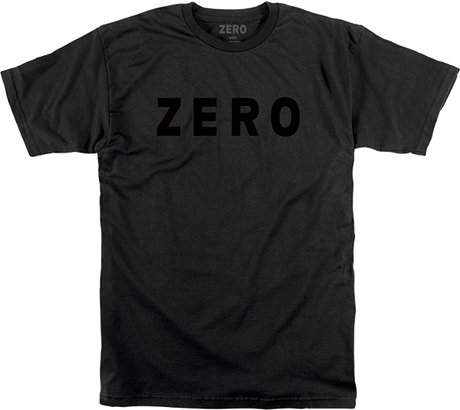 ZERO ARMY LOGO SS TSHIRT SMALL BLK BLK