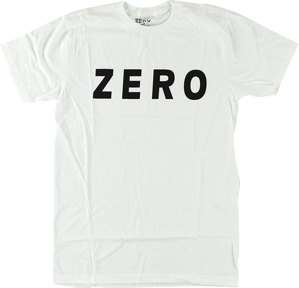ZERO ARMY LOGO SS TSHIRT LARGE  WHT/BLK