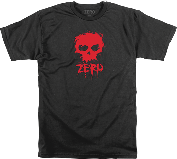 ZERO BLOOD SKULL SS SMALL BLACK RED