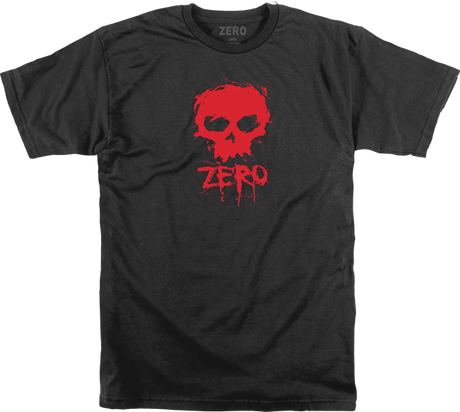 ZERO BLOOD SKULL SS SMALL BLACK RED