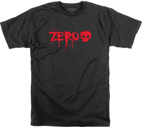 ZERO BLOOD TEXT SS SMALL BLACK