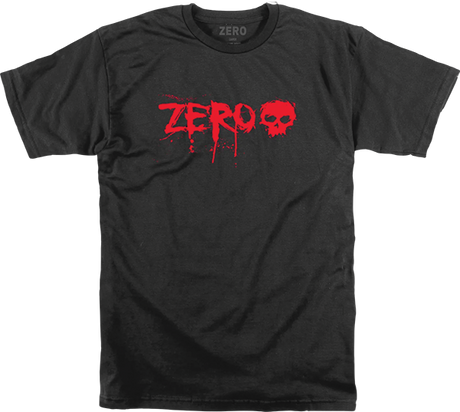 ZERO BLOOD TEXT SS SMALL BLACK