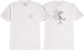 ZERO TIGER LOTUS SS TSHIRT SMALL WHITE