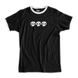 ZERO 3 SKULL RINGER SS TSHIRT SMALL BLK/WHT