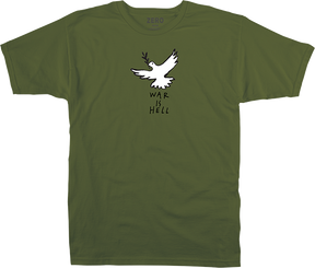ZERO WAR IS HELL SS TSHIRT SMALL ARMY
