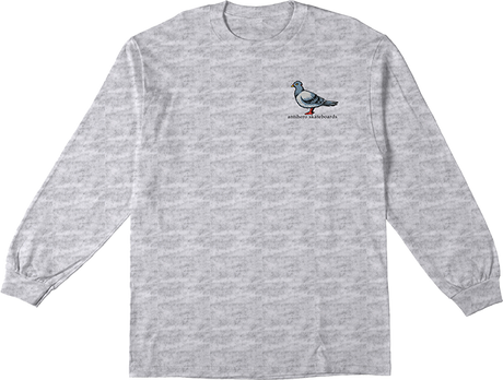 ANTI HERO LIL PIGEON LONGSLEEVE TSHIRT SMALL ASH GRY