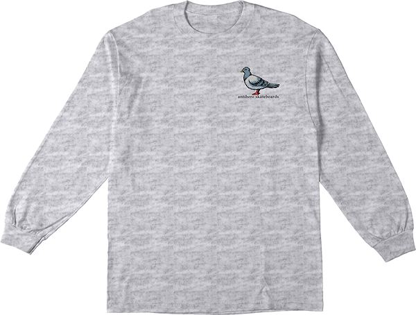 ANTI HERO LIL PIGEON LONGSLEEVE TSHIRT MEDIUM ASH GRY