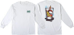 ANTI HERO FISH BOWL POCKET LS SMALL WHITE