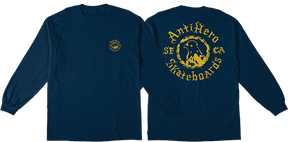 ANTI HERO PIGEON MOTION POCKET LONGSLEEVE MEDIUM NAVY/YEL