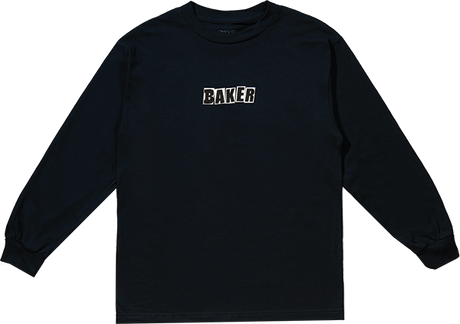 BAKER BRAND LOGO LS SMALL-NAVY