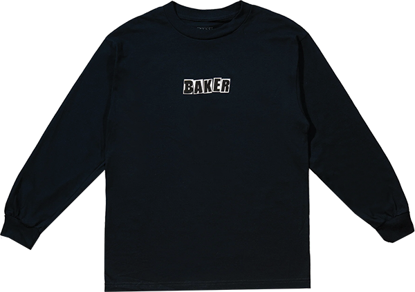 BAKER BRAND LOGO LS SMALL-NAVY
