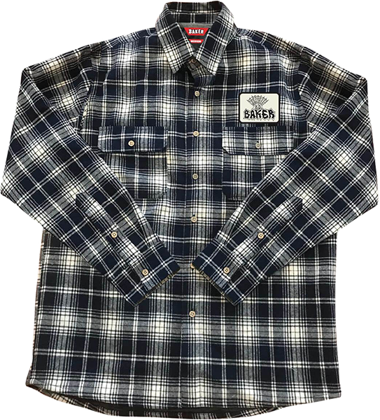 BAKER JOLLY MAN FLANNEL LS SMALL NAVY