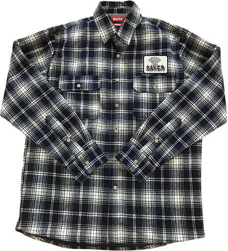 BAKER JOLLY MAN FLANNEL LS SMALL NAVY