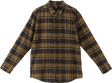 DEATHWISH JEFFERSON FLANNEL L/S SMALL DARK GREEN PLAID
