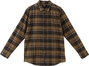 DEATHWISH JEFFERSON FLANNEL L/S SMALL DARK GREEN PLAID