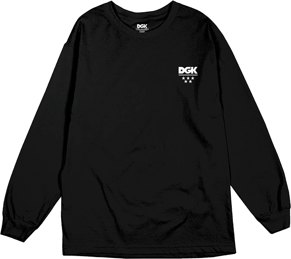 DGK ALL STAR MINI LOGO LONGSLEEVE TSHIRT SMALL BLACK