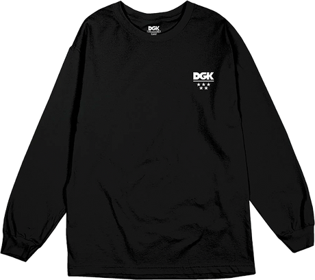 DGK ALL STAR MINI LOGO LONGSLEEVE TSHIRT MEDIUM BLACK