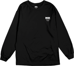 DGK ALL STAR MINI LOGO LONGSLEEVE TSHIRT XLARGE BLACK