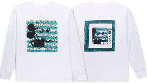 DIAMOND MICKEY AND HARING BOX LS TSHIRT MEDIUM WHITE