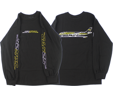 5BORO CARGO PLANE LS MEDIUM-BLACK