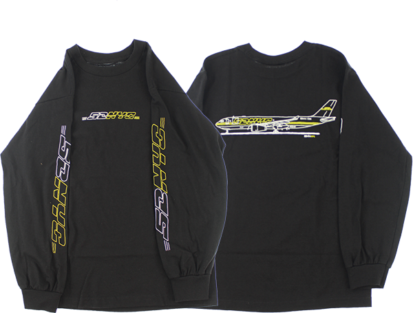 5BORO CARGO PLANE LS MEDIUM-BLACK