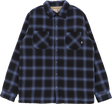 GIRL SHERPA LINED LS FLANNEL L-BLACK