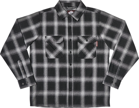 INDEPENDENT MISSION LS FLANNEL SMALL GREY PLAID