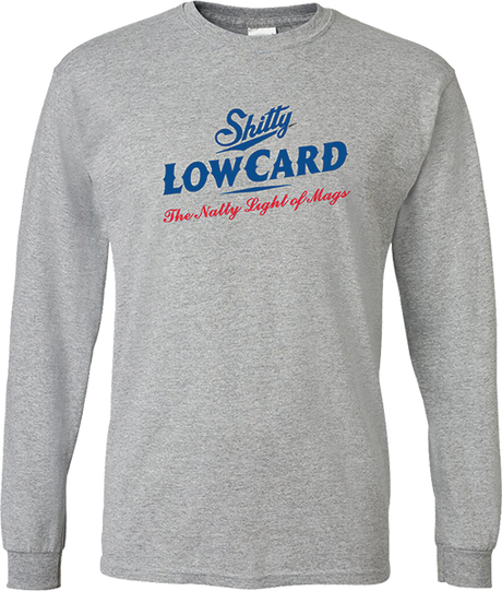 LOWCARD NATTY LOGO LONGSLEEVE LARGE HEATHER GREY