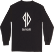 PISS DRUNX MAKE IT A DOUBLE LONGSLEEVE MEDIUM BLK WHT