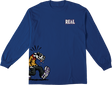 REAL COMIX LONGSLEEVE TSHIRT SMALL ROYAL