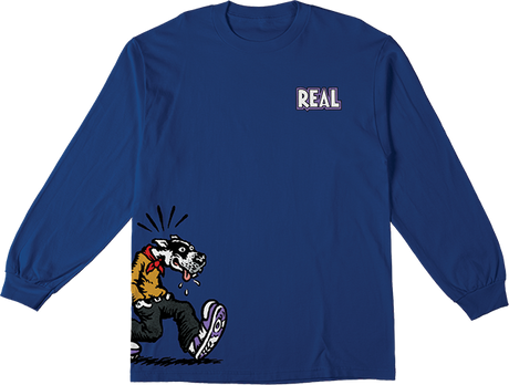 REAL COMIX LONGSLEEVE TSHIRT SMALL ROYAL