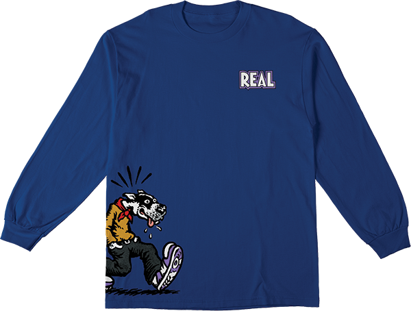 REAL COMIX LONGSLEEVE TSHIRT MEDIUM ROYAL