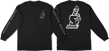 SPITFIRE CHROME#1 LS SMALL BLACK