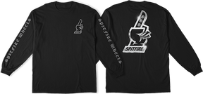 SPITFIRE CHROME#1 LS LARGE  BLACK