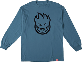 SPITFIRE BIGHEAD LONGSLEEVE SMALL INDIGO BLUE/BLK