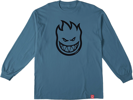 SPITFIRE BIGHEAD LONGSLEEVE SMALL INDIGO BLUE/BLK