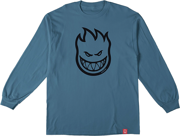 SPITFIRE BIGHEAD LONGSLEEVE SMALL INDIGO BLUE/BLK