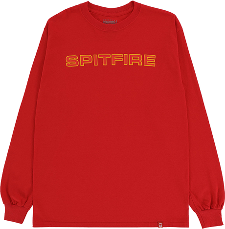 SPITFIRE CLASSIC 87 LONGSLEEVE TSHIRT XLARGE RED/GOLD/RED