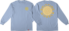 SPITFIRE CLASSIC 87 SWIRL FILL LONGSLEEVE SMALL  LT. BLUE/YEL/WHT