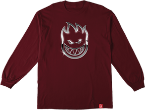 SPITFIRE CHROME BIGHEAD LONGSLEEVE MEDIUM MAROON