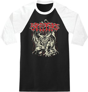SPITFIRE DEMON 3/4 SLV MEDIUM BLK/WHT/DISCHARGE