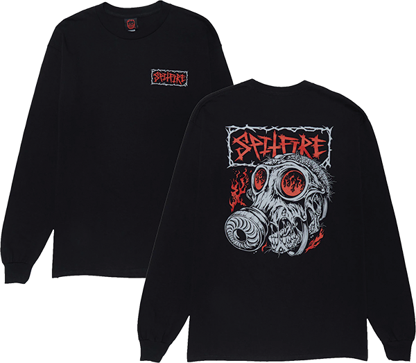 SPITFIRE GAS MASK LONGSLEEVE L-BLACK