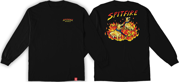 SPITFIRE HELL HOUNDS II LS SMALL BLACK MULTI