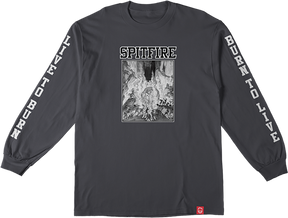 SPITFIRE INFERNO SLEEVE LONGSLEEVE SMALL CHARCOAL/BLK/WHT