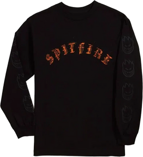 SPITFIRE OLD E EMBERS LONGSLEEVE SMALL BLK