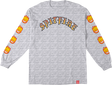 SPITFIRE OLD E BIGHEAD FILL SLEEVE LONGSLEEVE MEDIUM ASH/YEL/RED