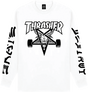 THRASHER GOAT DESTROY LONGSLEEVE L-WHITE/BLK