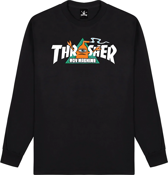 THRASHER TOY MACHINE VORTEX LONGSLEEVE SMALL-BLACK