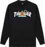 THRASHER TOY MACHINE VORTEX LONGSLEEVE SMALL-BLACK