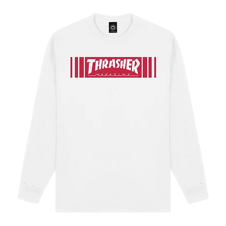 THRASHER BAR LONGSLEEVE TSHIRT MEDIUM WHITE